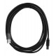 UNITEK Y-C420GBK USB cable USB 2.0 3 m USB A USB B Black