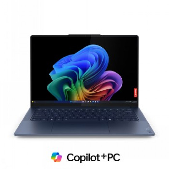 LENOVO YOGA SLIM 7 SNAPDRAGON ELITE X1E-78-100/14.5 3K (2944X1840) OLED 500NITS GLOSSY, TOUCH/32GB/1TB SSD/QUALCOMM ADRENO GPU/COPILOT+PC/W11H/ENG (COSMIC BLUE)