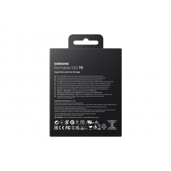 Samsung MU-PG2T0B 2 TB USB Type-C 3.2 Gen 2 (3.1 Gen 2) Black