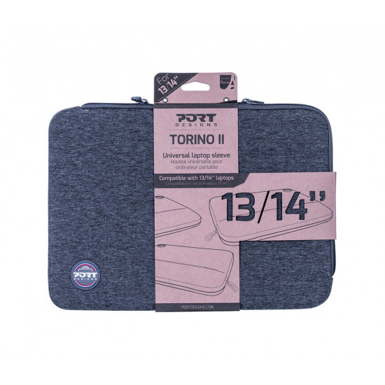 Port Designs Torino II notebook case 35.6 cm (14) Sleeve case Grey