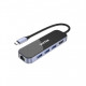 UNITEK uHUB H6 Wired USB 3.2 Gen 1 (3.1 Gen 1) Type-C Black, Grey