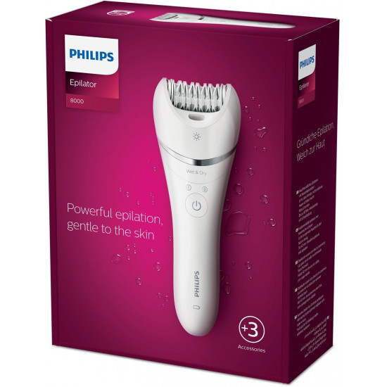 Philips Epilator Series 8000 BRE700/00 Wet and Dry epilator