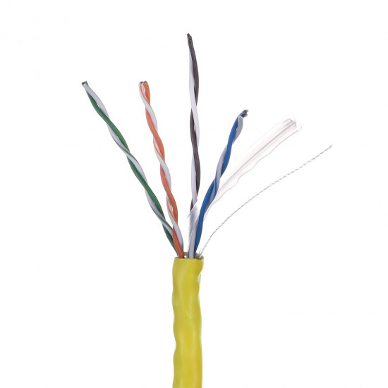 LANBERG UTP CABLE 1GB/S 305M WIRE CCA YELLOW