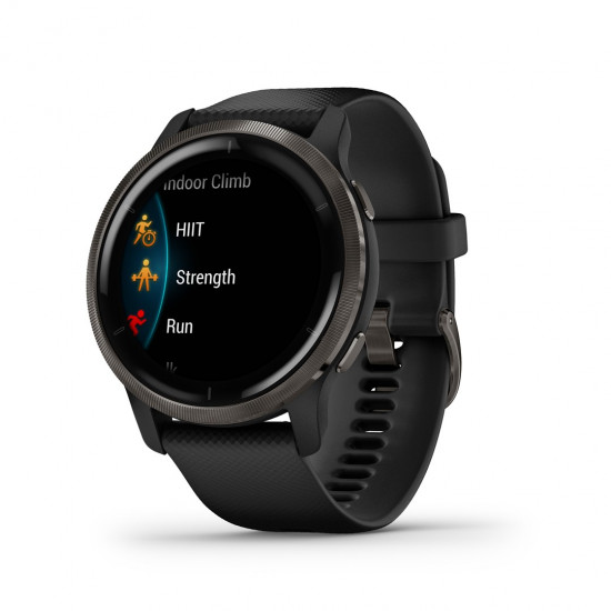 Garmin Venu 2 3.3 cm (1.3) AMOLED 45.4 mm Digital 416 x 416 pixels Touchscreen Wi-Fi GPS (satellite)