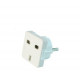 Gembird A-AC-UKEU-001 power plug adapter Type G (UK) Type F White