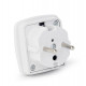 Gembird A-AC-UKEU-001 power plug adapter Type G (UK) Type F White