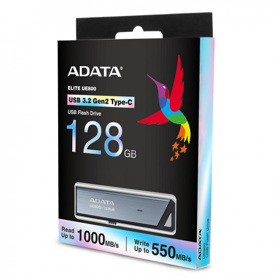 ADATA UE800 USB flash drive 128 GB USB Type-C 3.2 Gen 2 (3.1 Gen 2) Silver