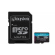 Kingston Technology 128GB microSDXC Canvas Go Plus 170R A2 U3 V30 Card + ADP