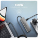 Axagon HMC-5H USB-C 3.2 Gen 1 hub 3x USB-A 4K HDMI PD 100W - Silber Wired USB 3.2 Gen 1 (3.1 Gen 1) Type-C Silver