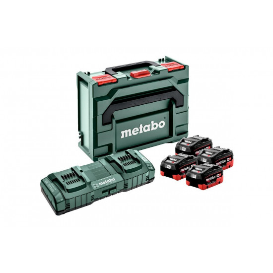 METABO. BATTERY 18V 8.0Ah LIHD x4+CHARGE.