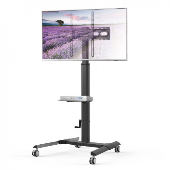 Techly ICA-TR228 multimedia cart/stand Black Flat panel