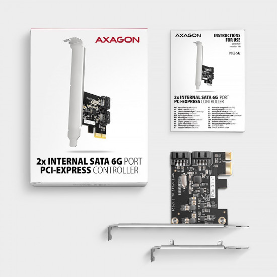 Axagon PCES-SJ2 interface cards/adapter Internal SATA