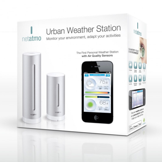 Netatmo NWS01-EC digital weather station Aluminium Battery/USB Wi-Fi