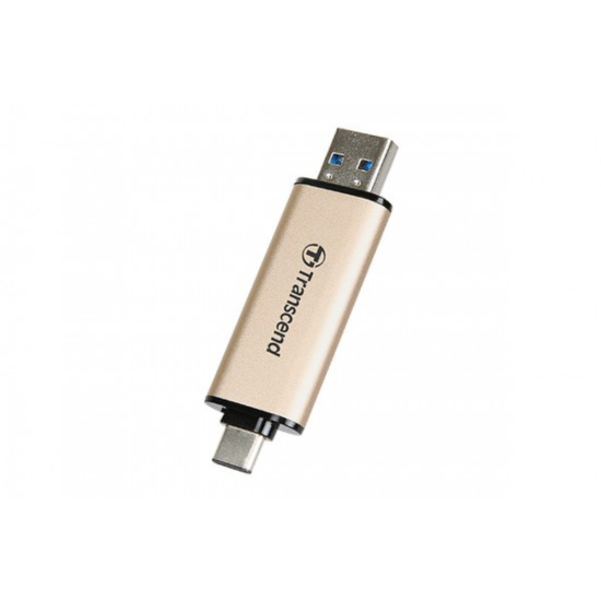 Transcend JetFlash 930C USB flash drive 128 GB USB Type-A / USB Type-C 3.2 Gen 1 (3.1 Gen 1) Gold