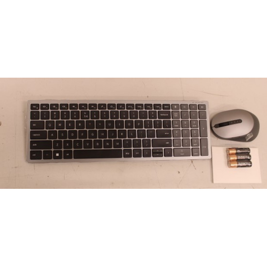 SALE OUT.  | Dell | Keyboard and Mouse | KM7120W | Wireless | 2.4 GHz, Bluetooth 5.0 | Batteries included | US | REFURBISHED | Bluetooth | Titan Gray | Numeric keypad | Wireless connection