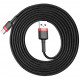 Baseus Cafule USB cable 2 m USB A USB C Black, Red