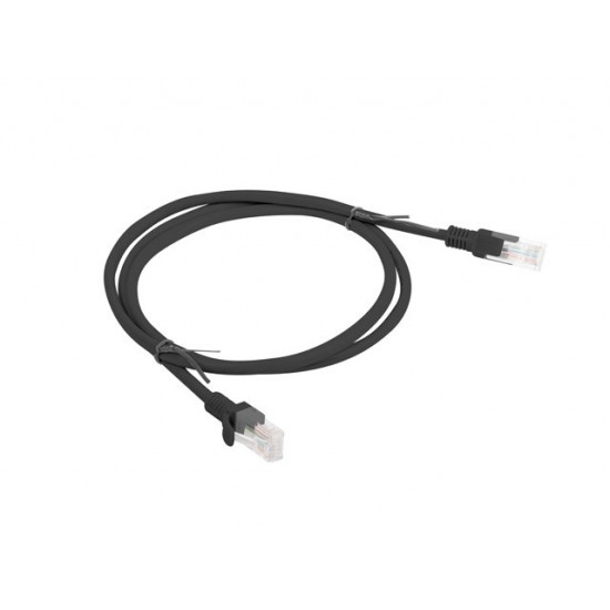 PATCHCORD KAT.6 UTP 1M CZARNY FLUKE PASSED LANBERG 10-PACK