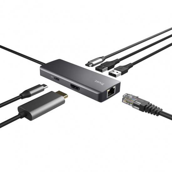 Trust Dalyx USB Type-C 1000 Mbit/s Silver