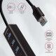 AXAGON HMA-CR3A Multiport Hub, USB 3.0 Type-A, 3x USB-A, SD, microSD