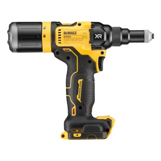 DeWALT DCF403NT-XJ power rivet tool Black, Yellow 2.4,3.2,4,4.8 mm 10000 kN