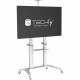 Techly ICA-TR49W multimedia cart/stand White Flat panel