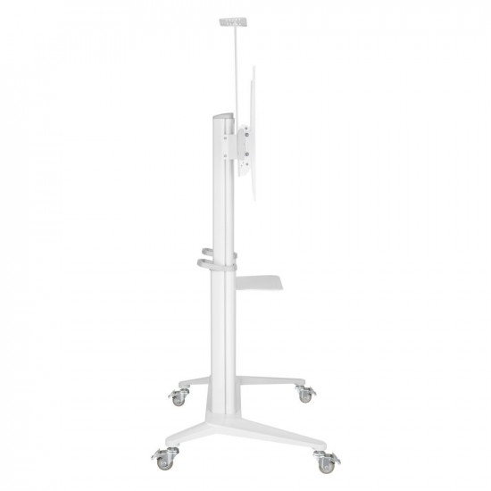 Techly ICA-TR49W multimedia cart/stand White Flat panel