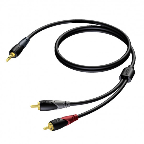 PROCAB CLA711/15 audio cable 15 m 3.5mm 2 x RCA Black, Grey, Red