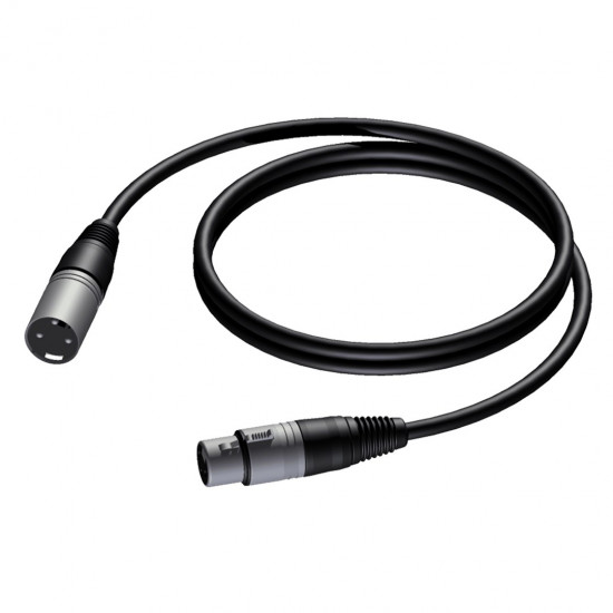 PROCAB CABLE MALE XLR – FEMALE XLR, 10 M