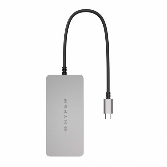 HYPER HDMB2 interface hub USB 3.2 Gen 1 (3.1 Gen 1) Type-C 5000 Mbit/s Stainless steel