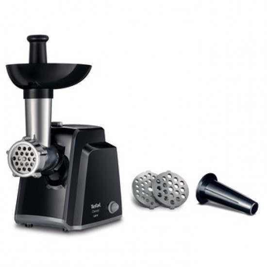 Tefal NE105838 mincer 1400 W Black, Stainless steel