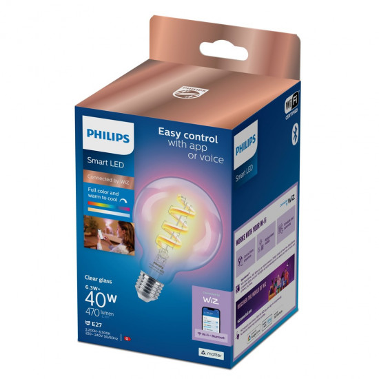 Philips Filament Clear 40 W G95 E27