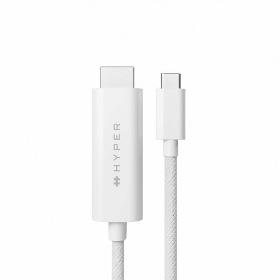 HYPER HyperDrive USB-C to HDMI 4K60Hz Cable - White