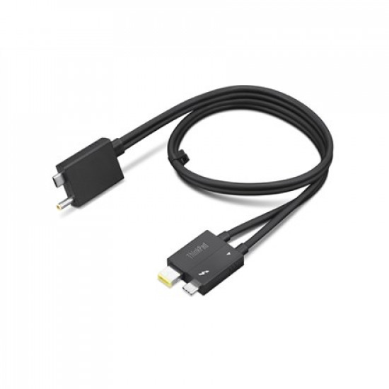 Lenovo 4X91K16970 Thunderbolt cable 0.7 m 40 Gbit/s Black