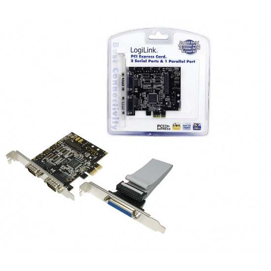 LogiLink PC0033 interface cards/adapter Internal Parallel, Serial