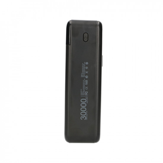 Extralink Powerbank EPB-124 30000mAh Black Power bank, Fast Charging, USB-C