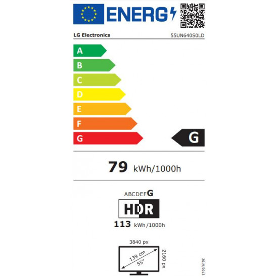 DISPLAY LCD 55/55UN640S0LD LG