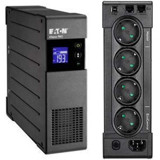 UPS|EATON|510 Watts|850 VA|LineInteractive|Desktop/pedestal|Rack|ELP850DIN