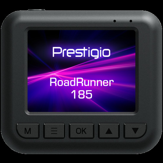Prestigio RoadRunner 185, 2.0'' IPS (320x240) display, FHD 1920x1080@30fps, HD 1280x720@30fps, Jieli AC5601, 2 MP CMOS GC2053 image sensor, 2 MP camera, 140 Viewing Angle, Micro USB, 180 mAh, Night Vision, Motion Detection, G-sensor, Cyclic Recording, col