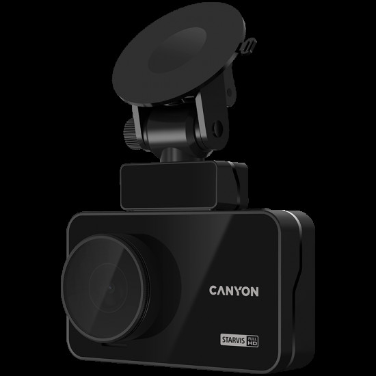 Canyon DVR10GPS, 3.0'' IPS (640x360), FHD 1920x1080@60fps, NTK96675, 2 MP CMOS Sony Starvis IMX307 image sensor, 2 MP camera, 136 Viewing Angle, Wi-Fi, GPS, Video camera database, USB Type-C, Supercapacitor, Night Vision, Motion Detect