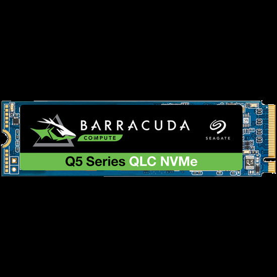 Seagate BarraCuda Q5, 500GB SSD, M.2 2280-S2 PCIe 3.0 NVMe, Read/Write: 2,300 / 900 MB/s, EAN: 8719706027717