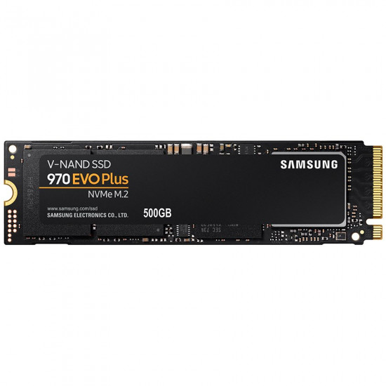 SAMSUNG 970 EVO PLUS 500GB SSD, M.2 2280, NVMe, Read/Write: 3500 / 3200 MB/s, Random Read/Write IOPS 480K/550K