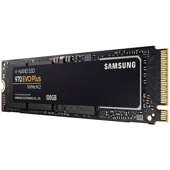 SAMSUNG 970 EVO PLUS 500GB SSD, M.2 2280, NVMe, Read/Write: 3500 / 3200 MB/s, Random Read/Write IOPS 480K/550K