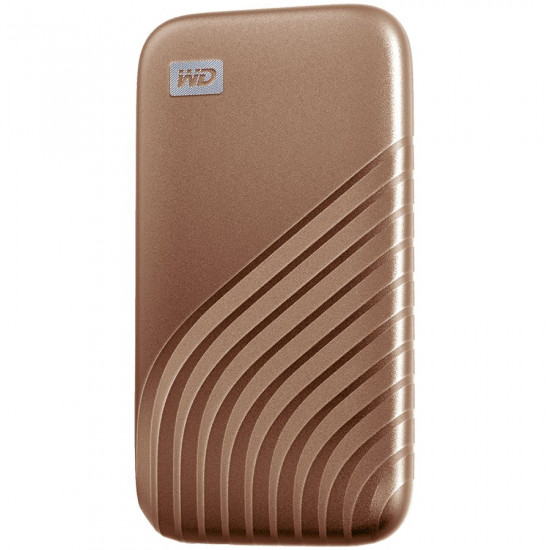 WD 500GB My Passport SSD - Portable SSD, up to 1050MB/s Read and 1000MB/s Write Speeds, USB 3.2 Gen 2 - Gold, EAN: 619659185626