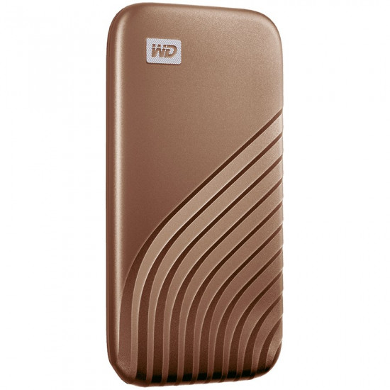 WD 500GB My Passport SSD - Portable SSD, up to 1050MB/s Read and 1000MB/s Write Speeds, USB 3.2 Gen 2 - Gold, EAN: 619659185626