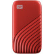 WD 1TB My Passport SSD - Portable SSD, up to 1050MB/s Read and 1000MB/s Write Speeds, USB 3.2 Gen 2 - Red, EAN: 619659184025