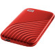 WD 1TB My Passport SSD - Portable SSD, up to 1050MB/s Read and 1000MB/s Write Speeds, USB 3.2 Gen 2 - Red, EAN: 619659184025