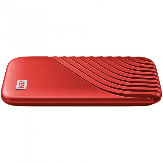 WD 1TB My Passport SSD - Portable SSD, up to 1050MB/s Read and 1000MB/s Write Speeds, USB 3.2 Gen 2 - Red, EAN: 619659184025