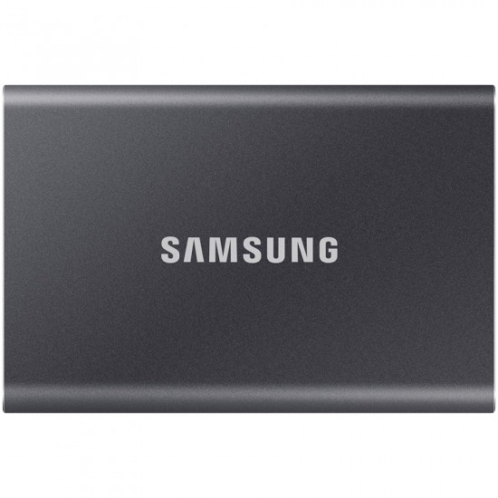 Samsung SSD T7 External 2TB, USB 3.2, 1050/1000 MB/s, included USB Type C-to-C and Type C-to-A cables, 3 yrs, iron gray