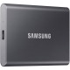 Samsung SSD T7 External 2TB, USB 3.2, 1050/1000 MB/s, included USB Type C-to-C and Type C-to-A cables, 3 yrs, iron gray