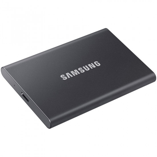 Samsung SSD T7 External 2TB, USB 3.2, 1050/1000 MB/s, included USB Type C-to-C and Type C-to-A cables, 3 yrs, iron gray